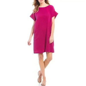 Eileen Fisher‎ Organic Cotton Gauze Casual Dress XS